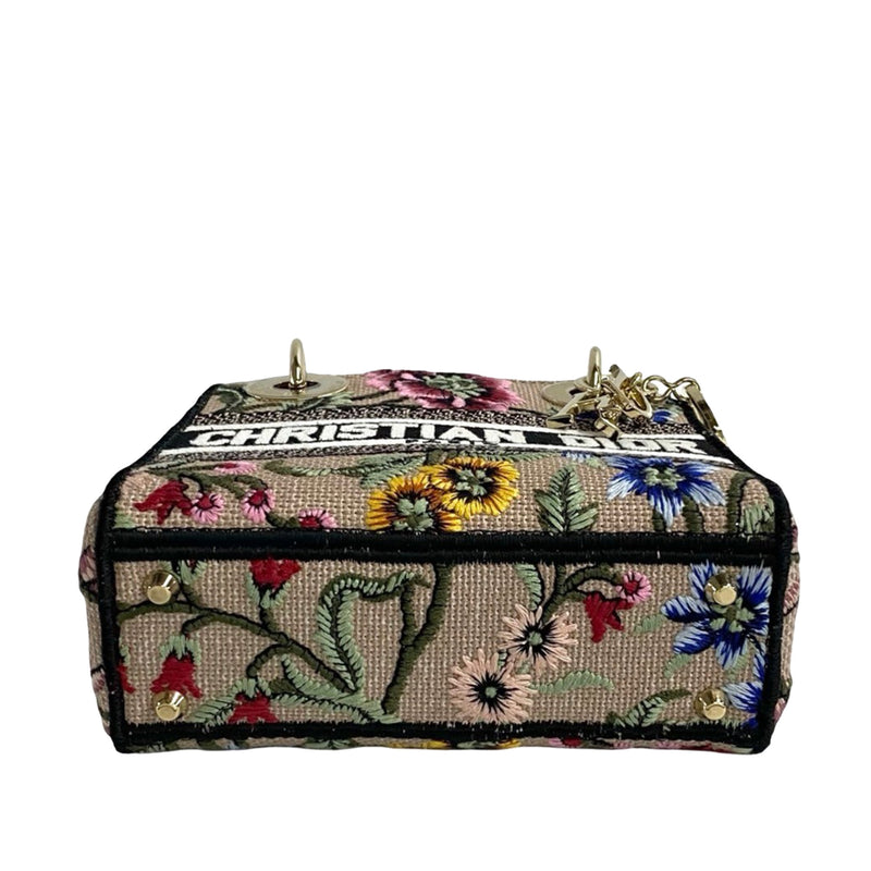 Mini Embroidered Canvas Petites Fleurs Toile De Jouy Lady D Lite - Image 4