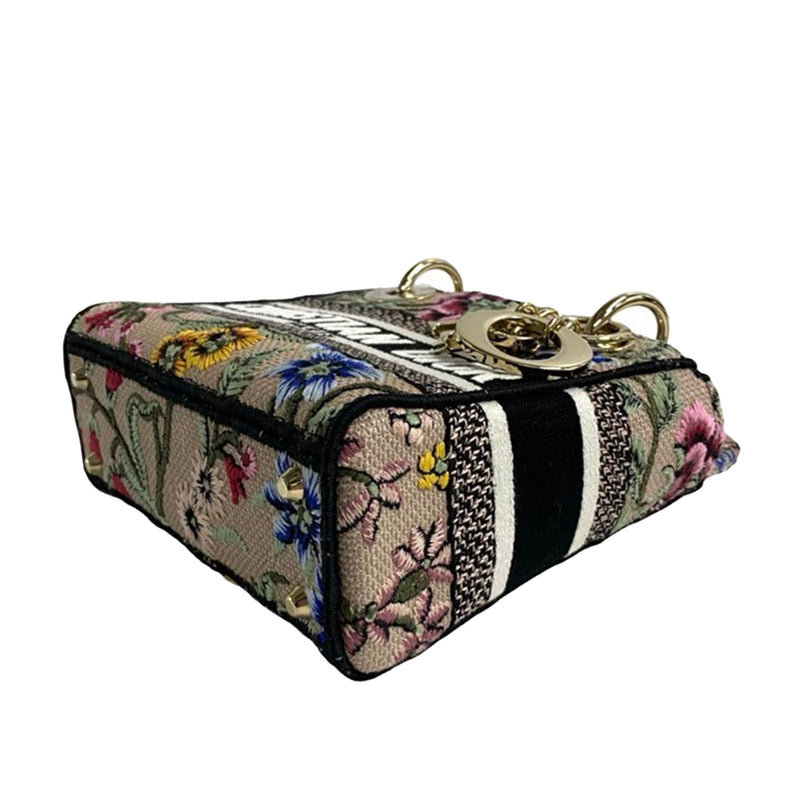 Mini Embroidered Canvas Petites Fleurs Toile De Jouy Lady D Lite - Image 5