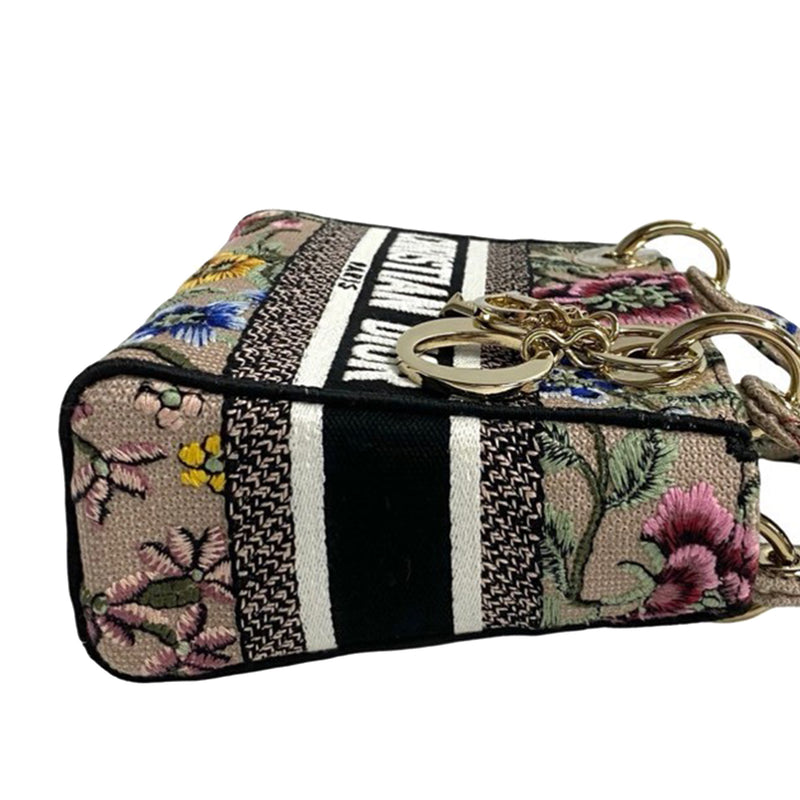 Mini Embroidered Canvas Petites Fleurs Toile De Jouy Lady D Lite - Image 7