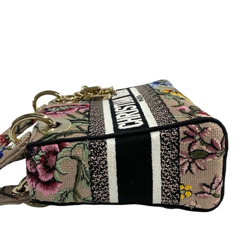 Mini Embroidered Canvas Petites Fleurs Toile De Jouy Lady D Lite - Image 8