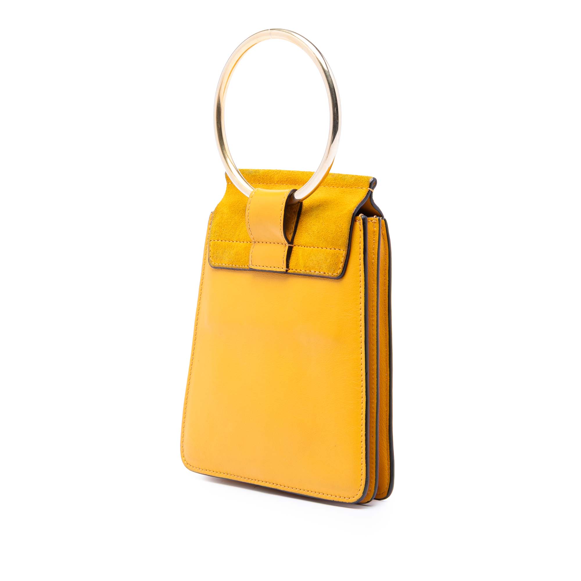 Mini Calfskin and Suede Faye Bracelet Bag - Image 2