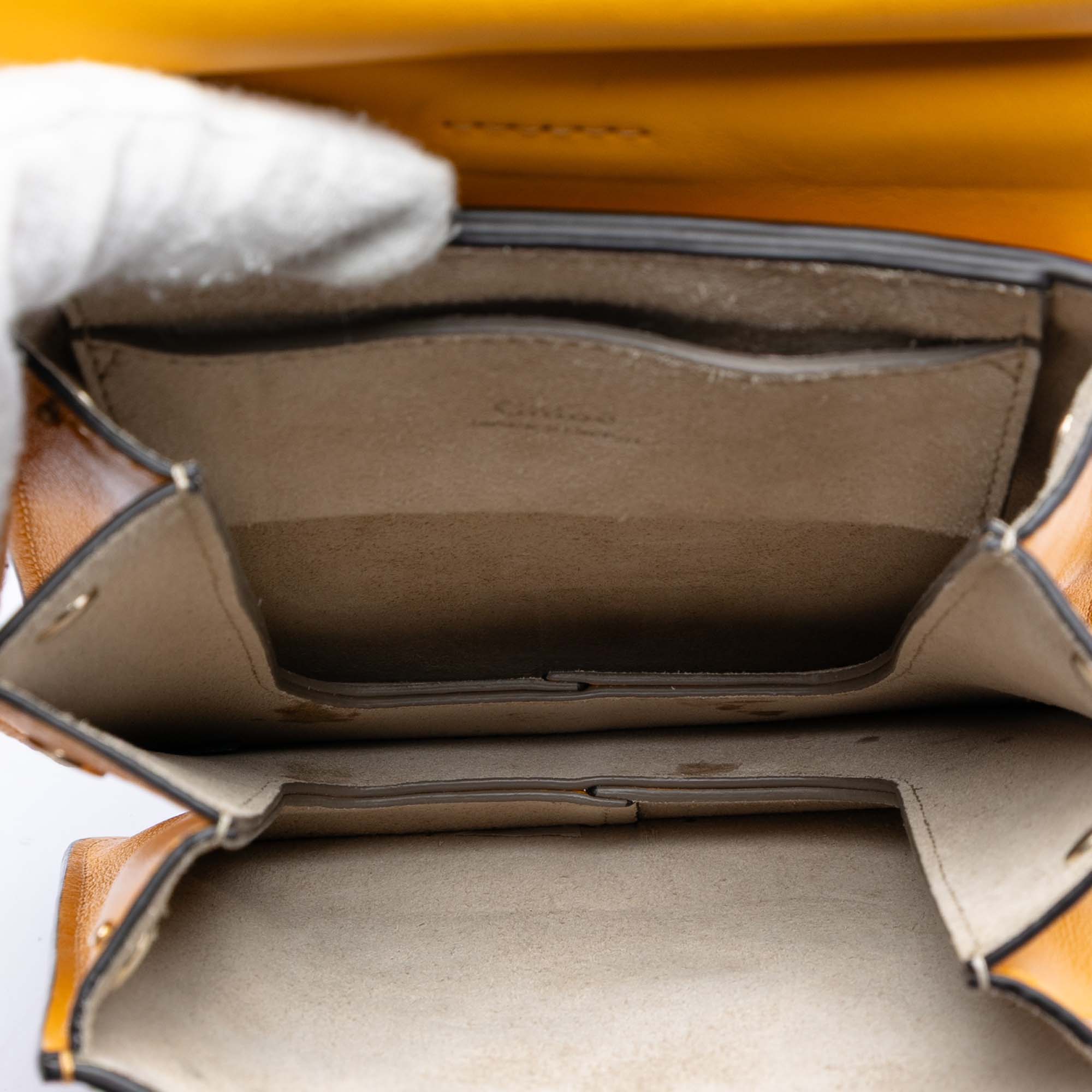 Mini Calfskin and Suede Faye Bracelet Bag - Image 4