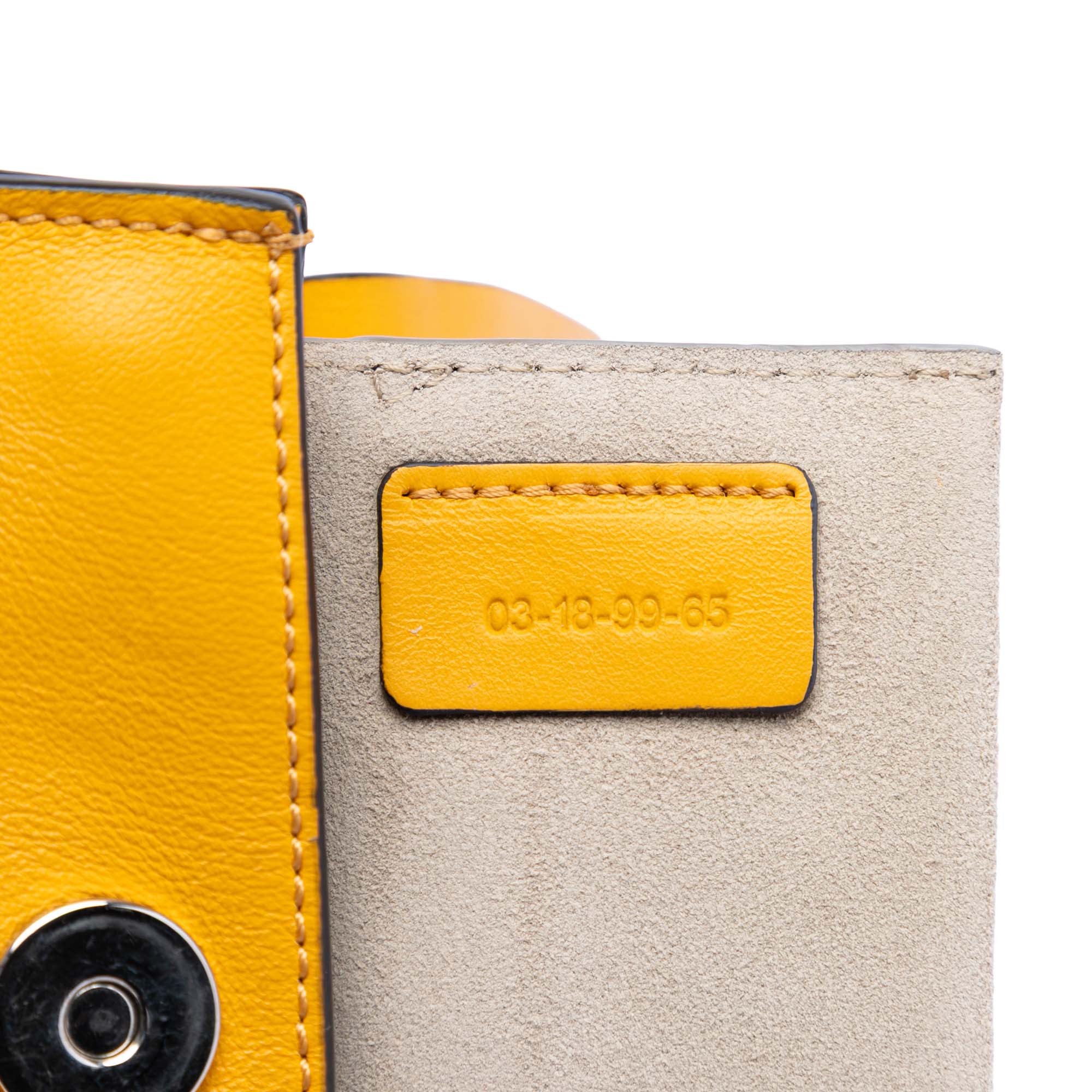 Mini Calfskin and Suede Faye Bracelet Bag - Image 6
