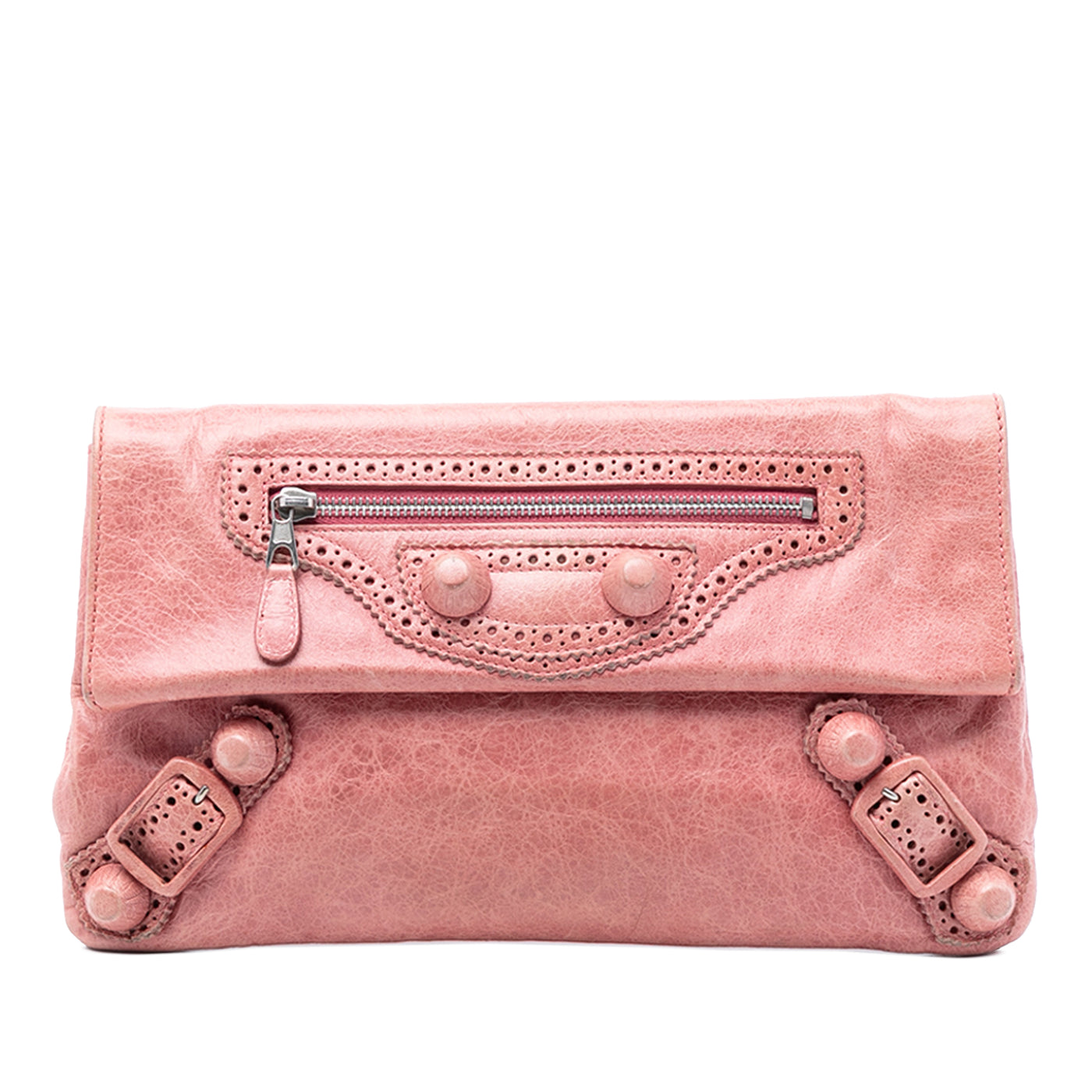 Lambskin Motocross Giant 21 Brogues Envelope Clutch - Image 1