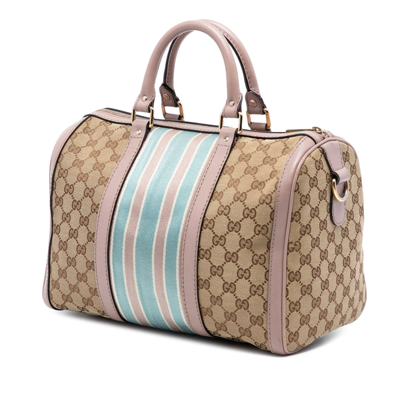 Medium GG Canvas Web Joy Boston Bag - Image 2