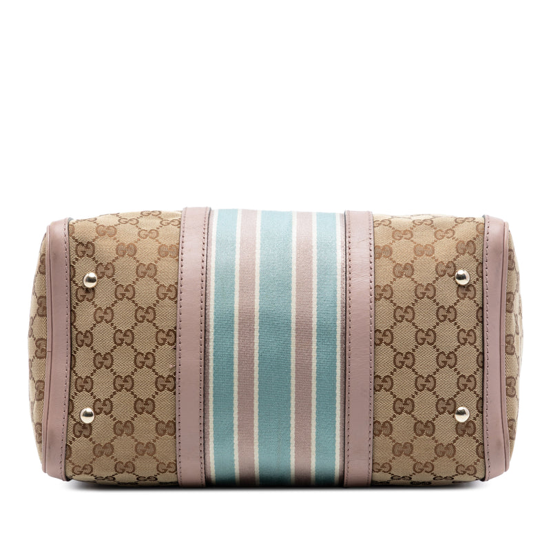 Medium GG Canvas Web Joy Boston Bag - Image 3