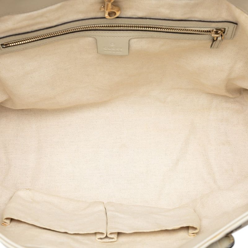 GG Canvas Heart Bit Tote - Image 4