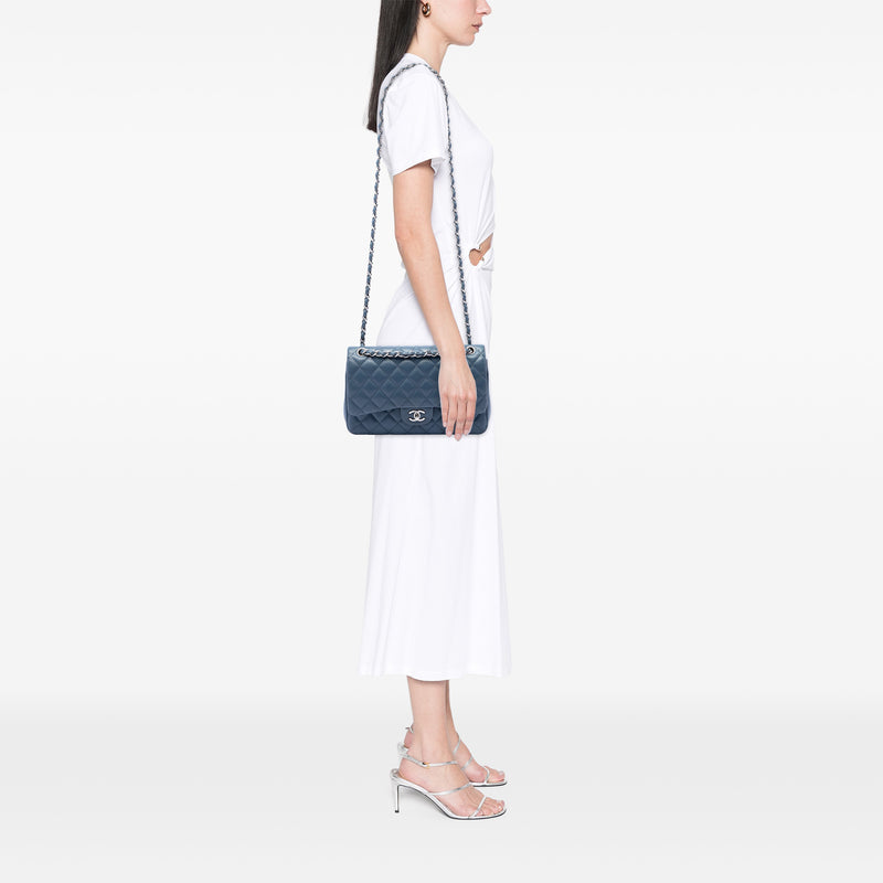Jumbo Classic Caviar Double Flap - Image 6