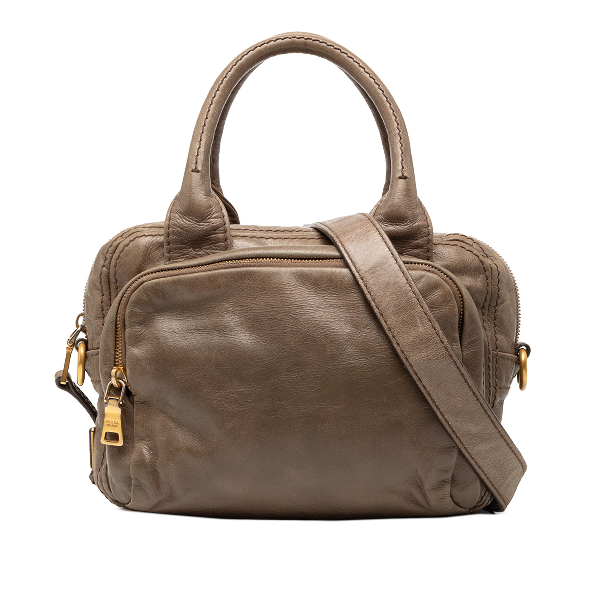 Vitello Shine Bauletto Satchel - Image 1