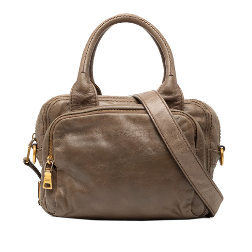 Vitello Shine Bauletto Satchel - Image 1