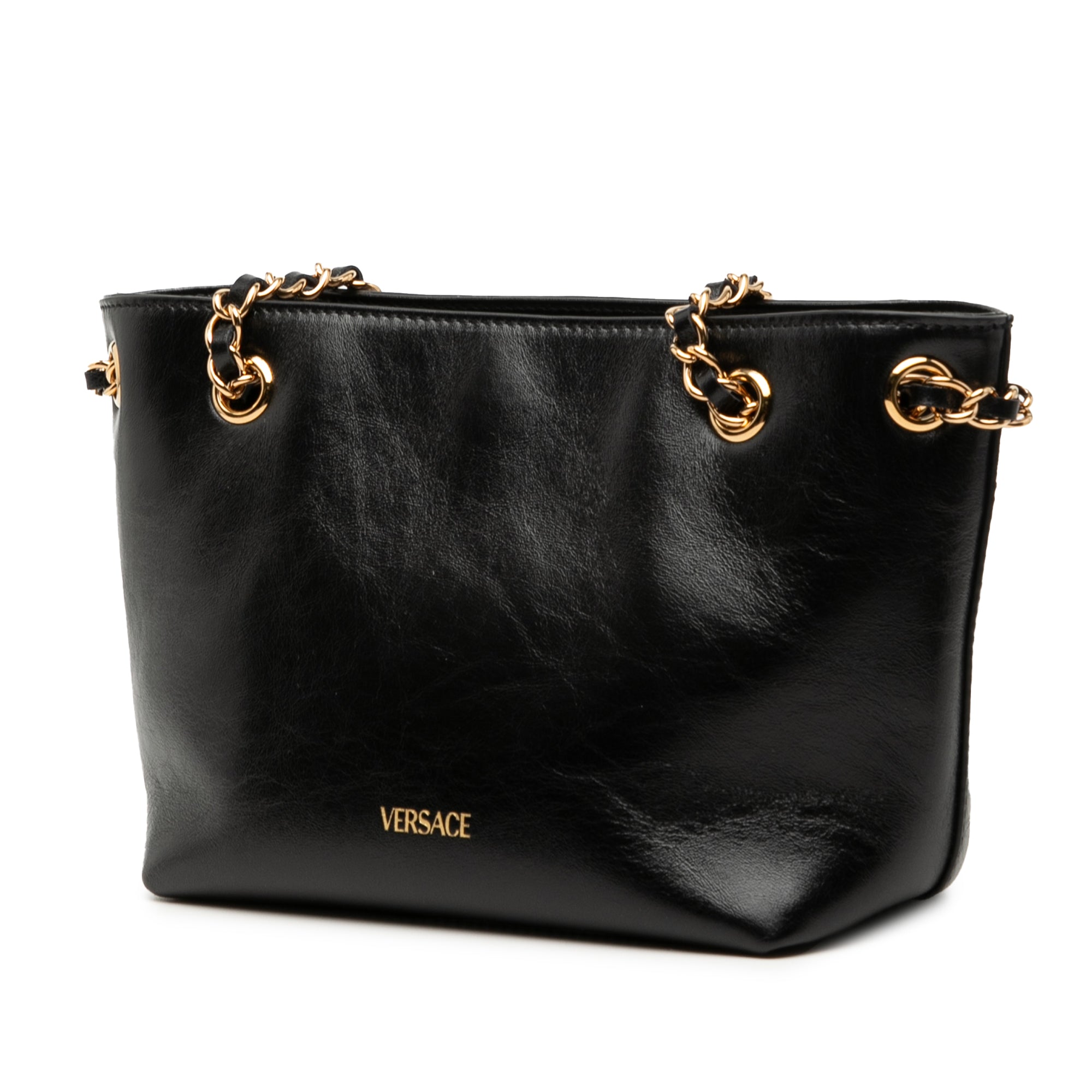 Leather La Medusa Shoulder Bag - Image 2