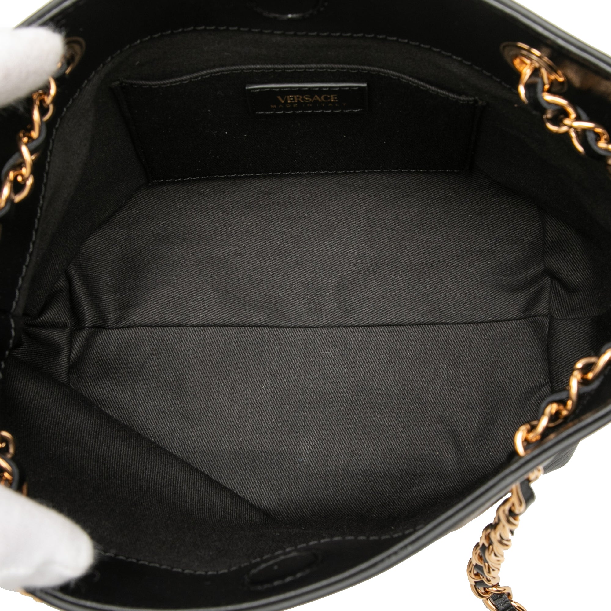 Leather La Medusa Shoulder Bag - Image 4