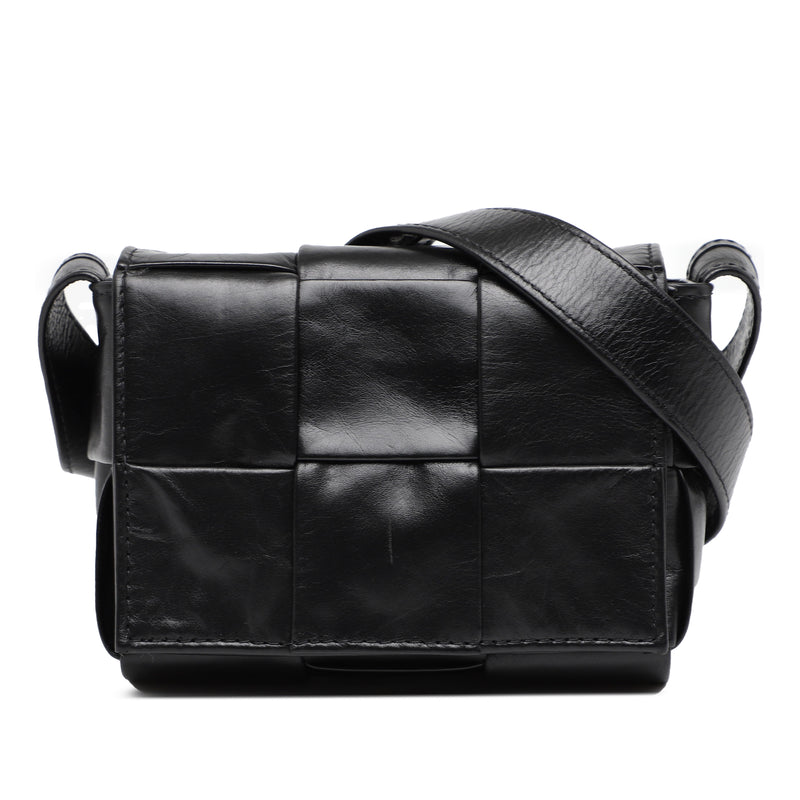 Candy Paper Calfskin Intrecciato Cassette Crossbody