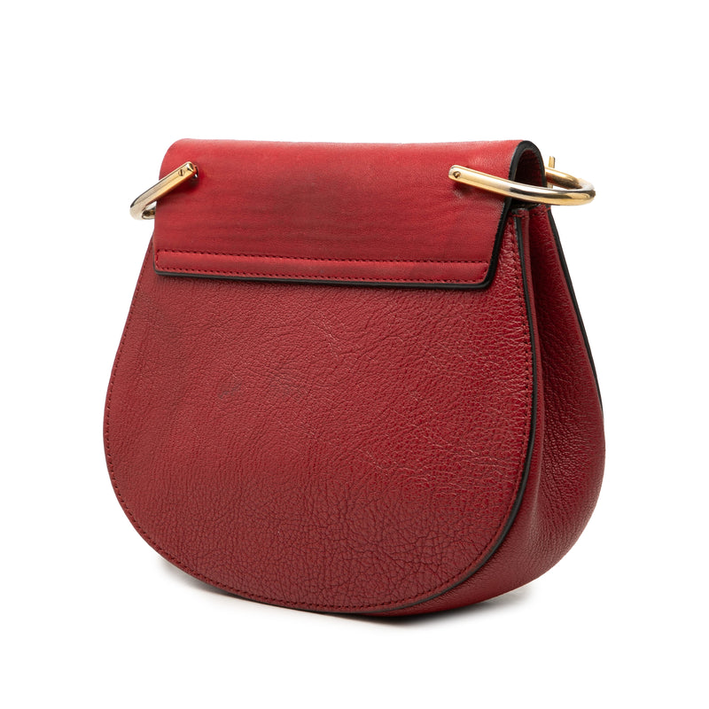 Small Smooth and Grained Calfskin Drew Crossbody - Image 2