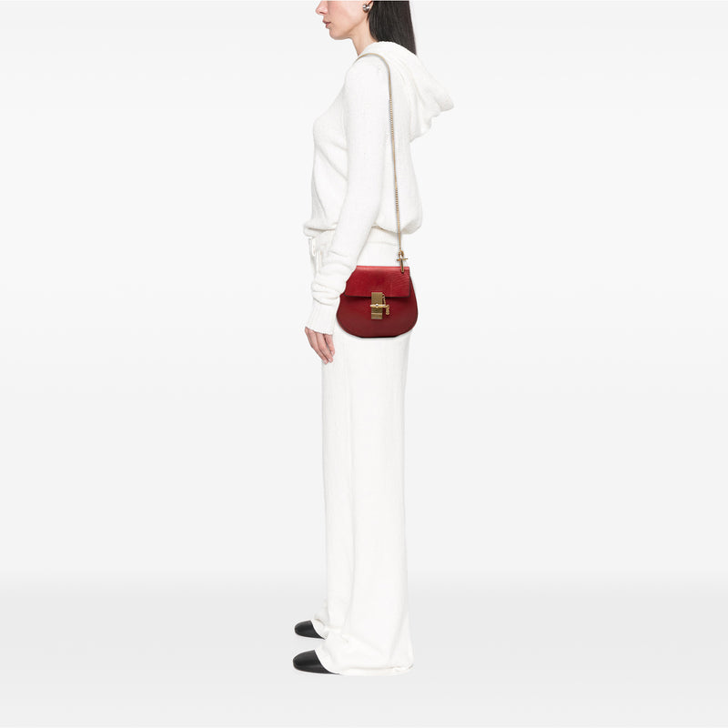 Small Smooth and Grained Calfskin Drew Crossbody - Image 6