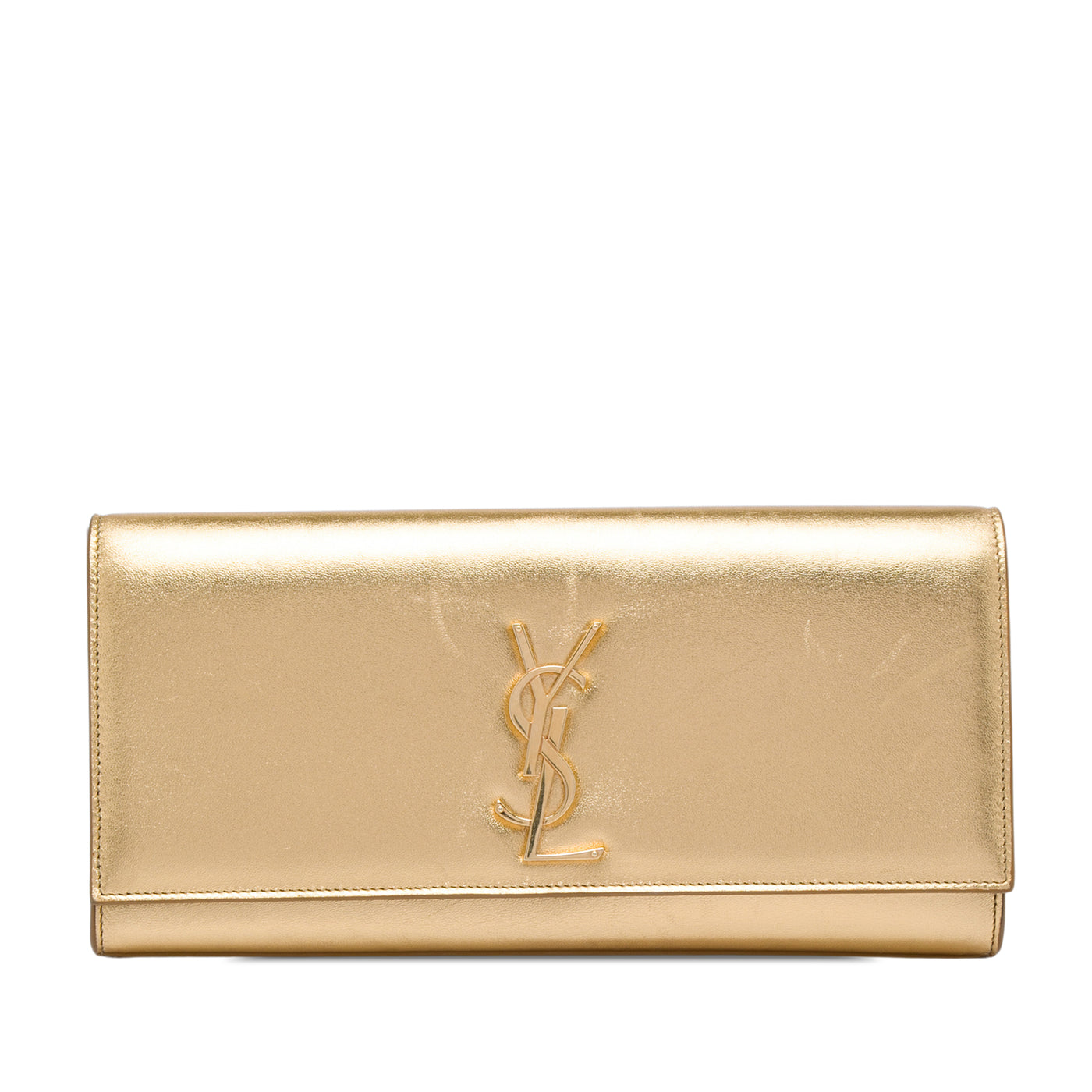 Metallic Calfskin Cassandre Clutch - Image 1