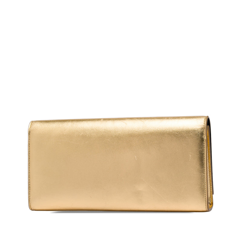 Metallic Calfskin Cassandre Clutch - Image 2