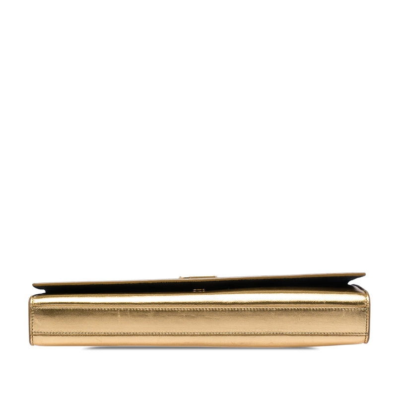 Metallic Calfskin Cassandre Clutch - Image 3