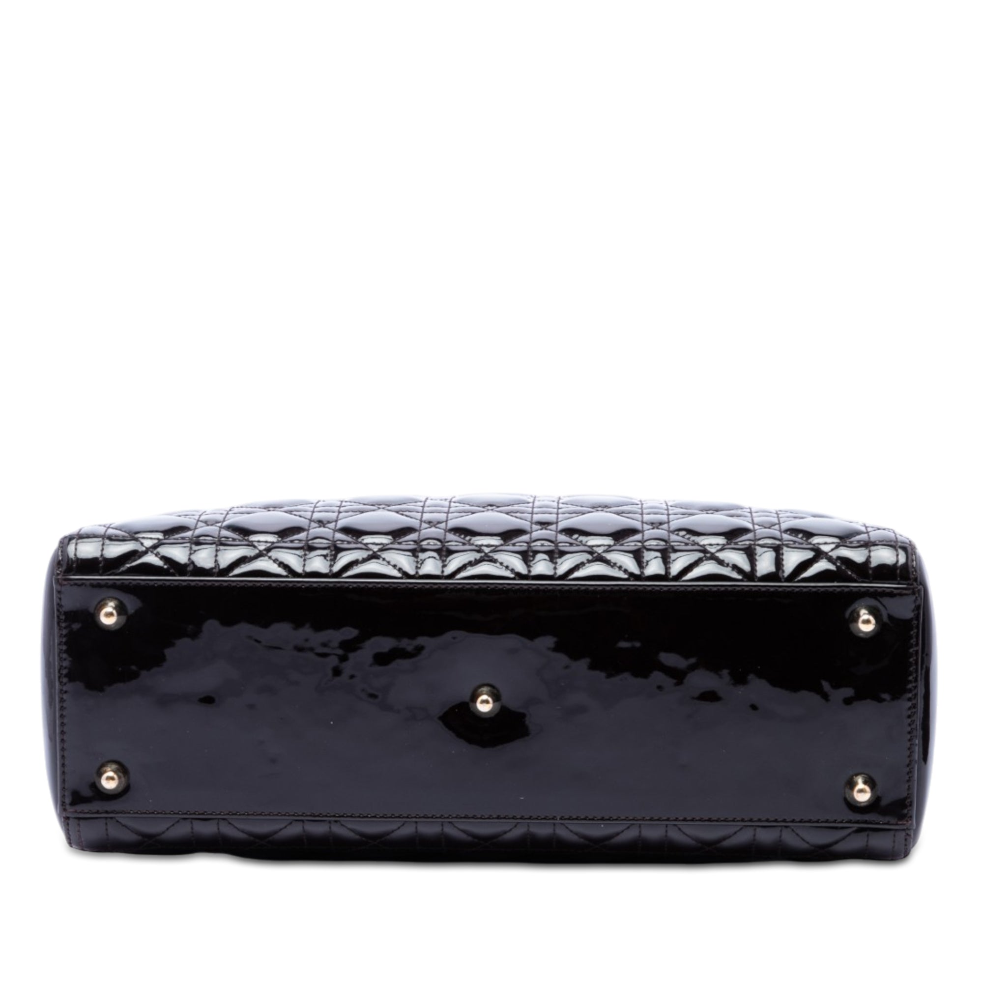Large Patent Cannage Lady Dior - Image 3