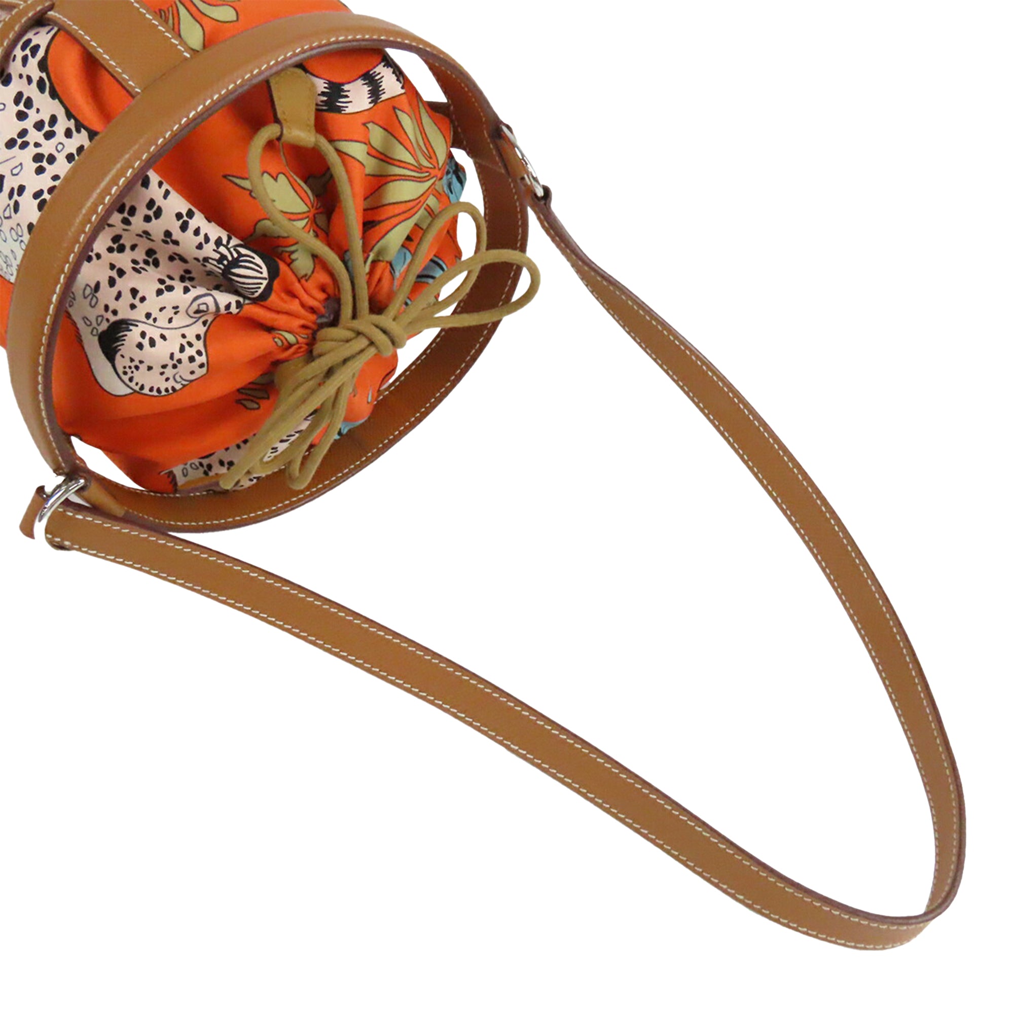 Les Leopards Silk and Epsom Sac Musardine - Image 16