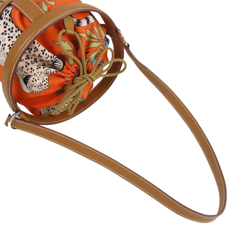 Les Leopards Silk and Epsom Sac Musardine - Image 16