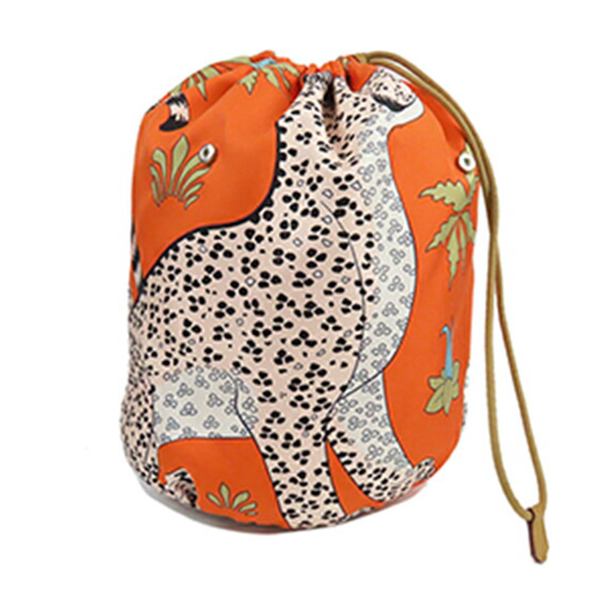 Les Leopards Silk and Epsom Sac Musardine - Image 9