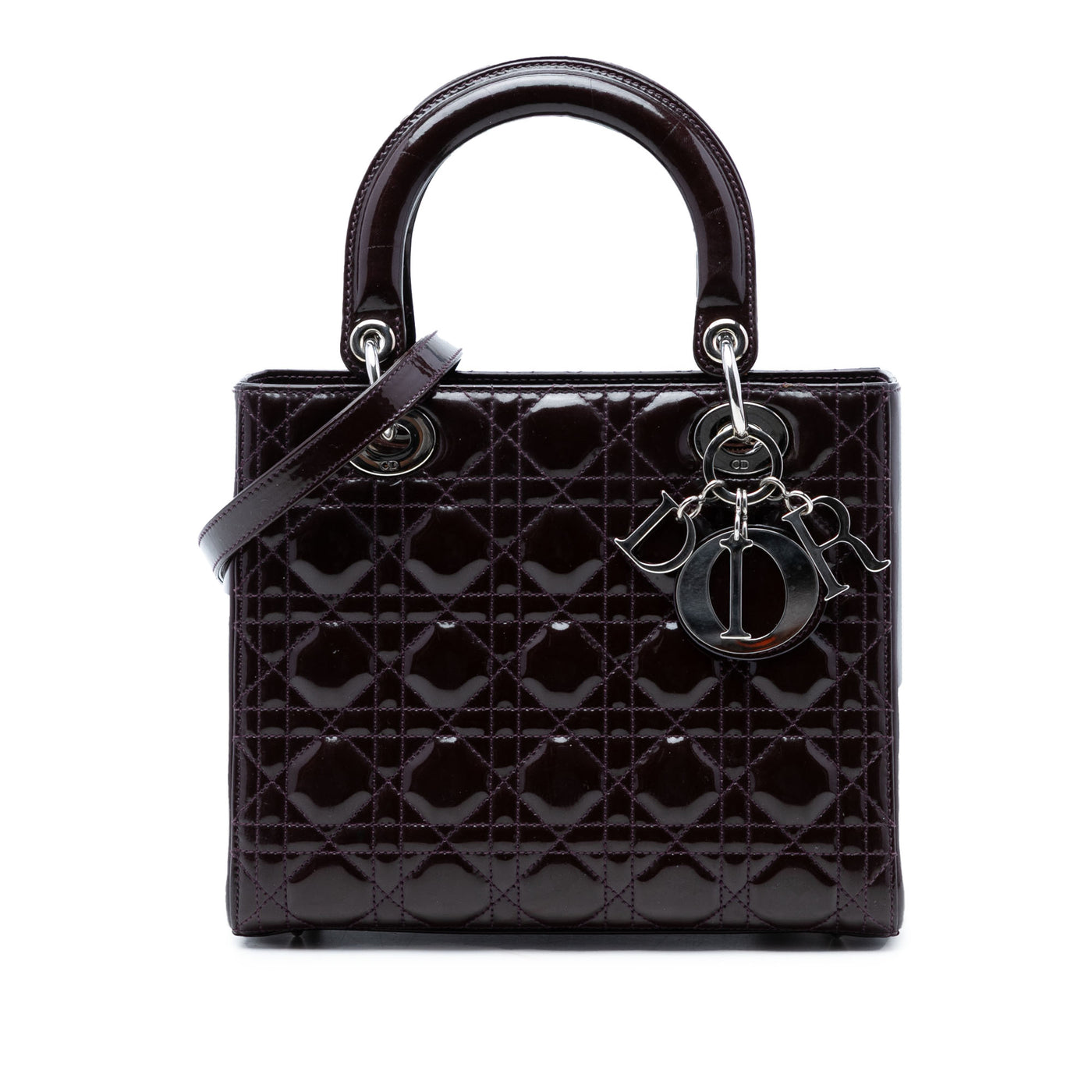 Medium Patent Cannage Lady Dior - Image 1