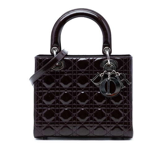 Medium Patent Cannage Lady Dior - Image 1