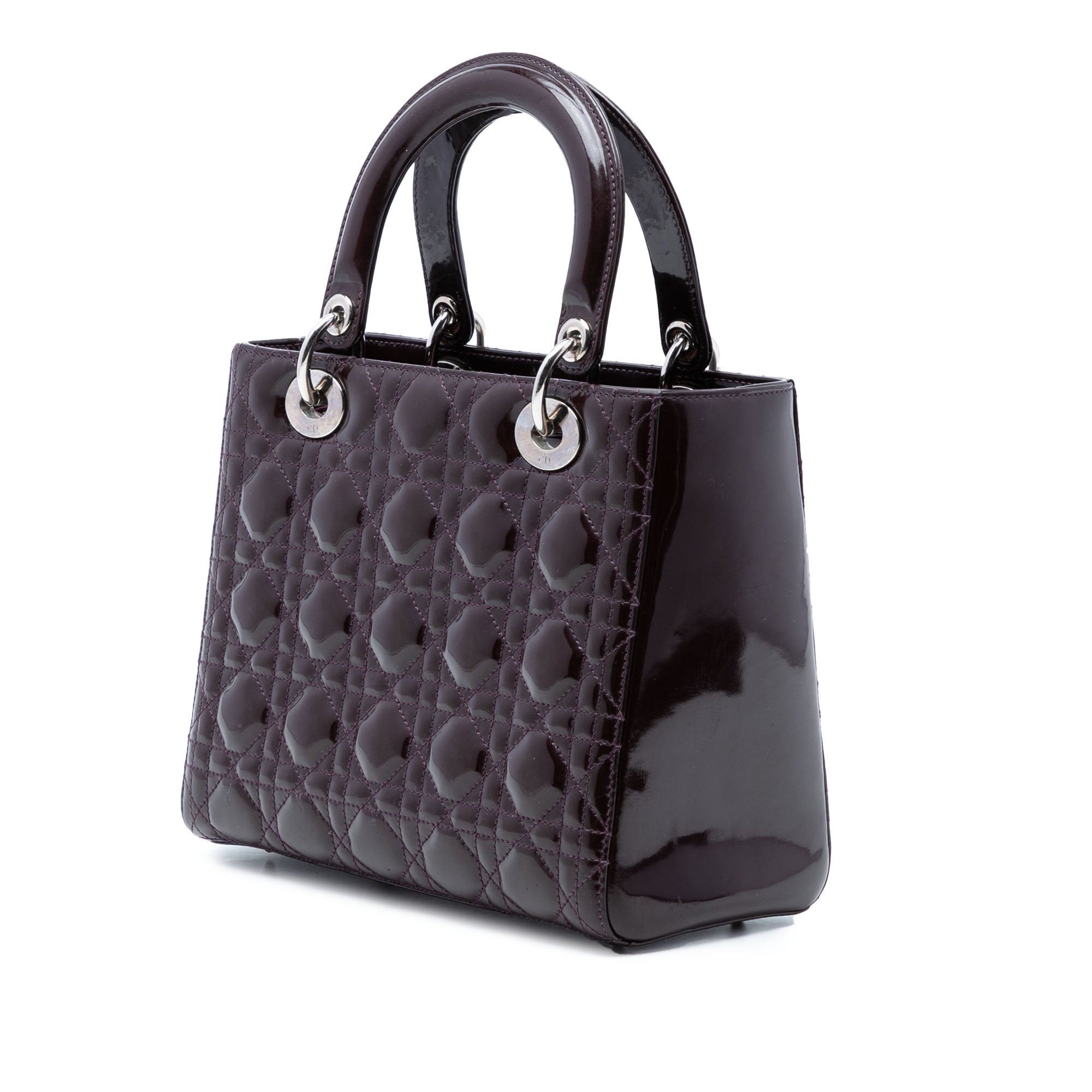 Medium Patent Cannage Lady Dior - Image 2