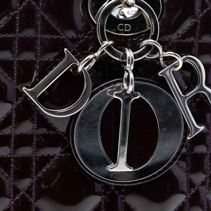 Medium Patent Cannage Lady Dior - Image 6
