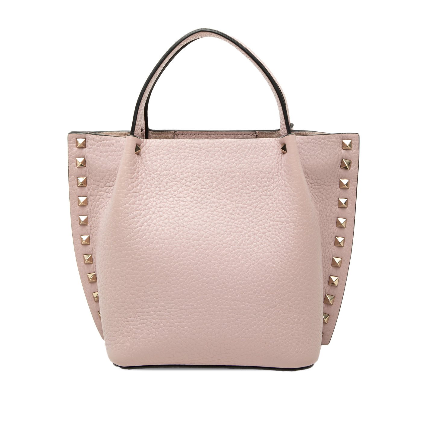 Small Leather Rockstud Satchel - Image 1