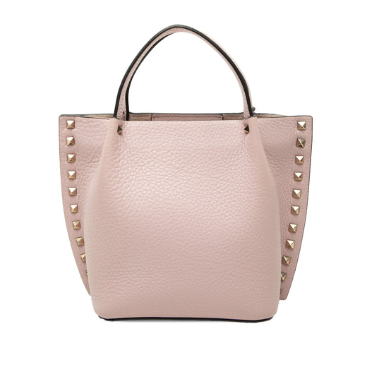 Small Leather Rockstud Satchel - Image 1
