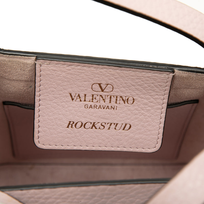 Small Leather Rockstud Satchel - Image 5