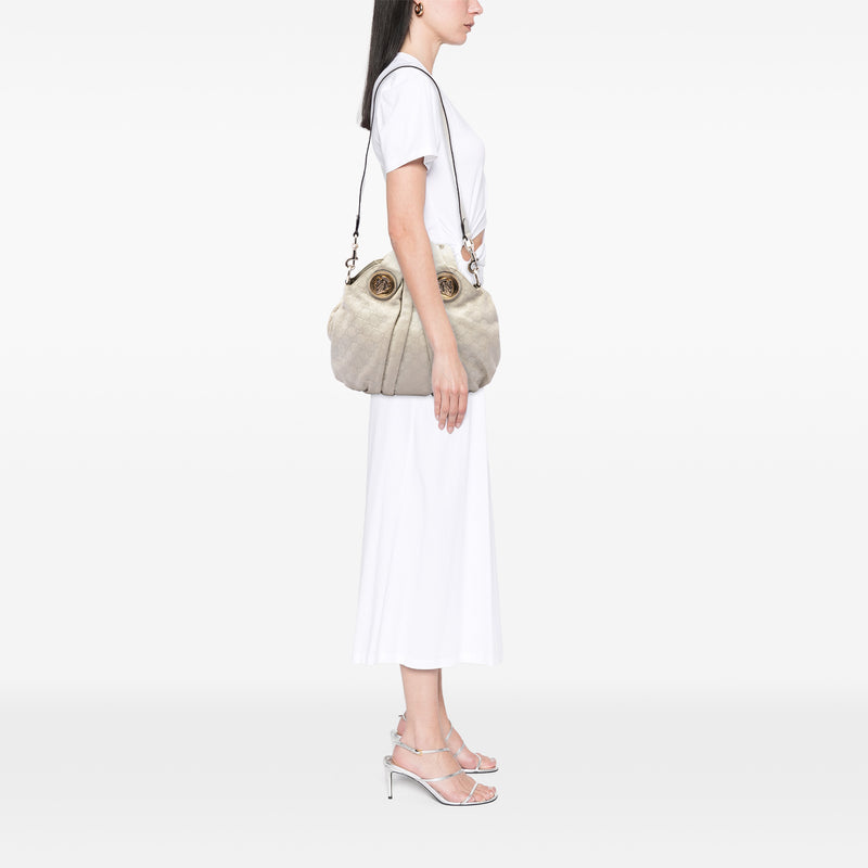 Medium Guccissima Hysteria Satchel - Image 6