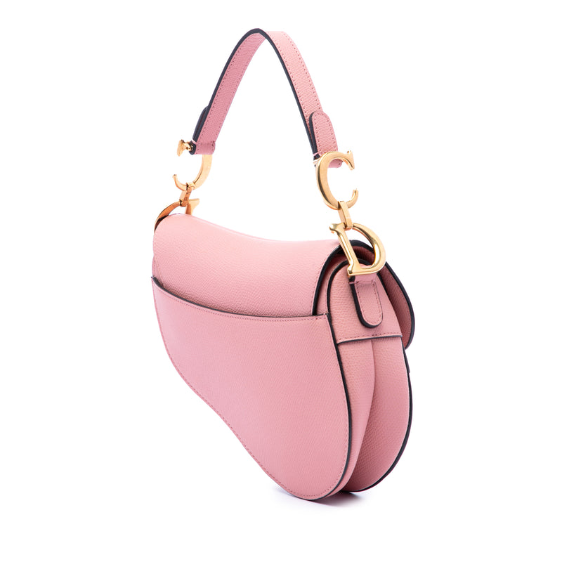 Mini Grained Calfskin Saddle Bag - Image 2