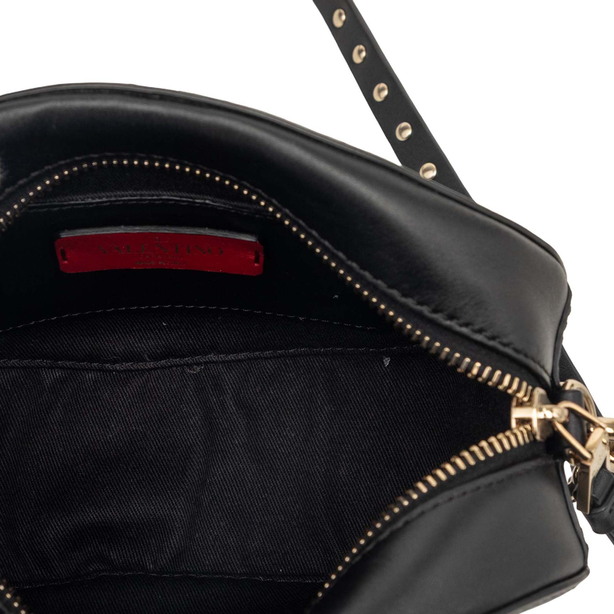 Calfskin Rockstud VLTN Oval Crossbody - Image 4