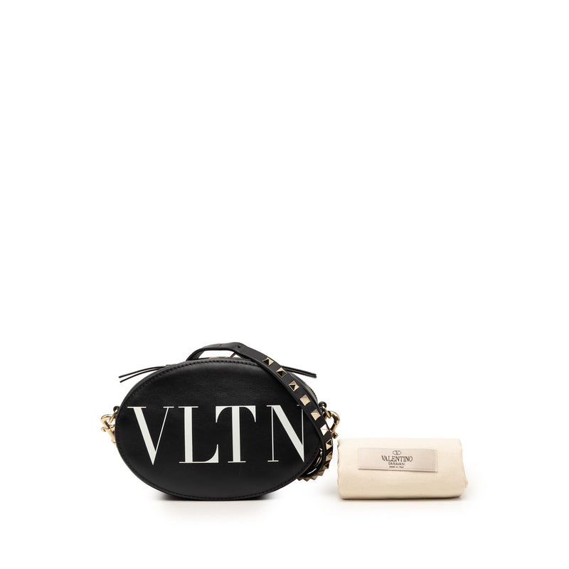 Calfskin Rockstud VLTN Oval Crossbody - Image 7