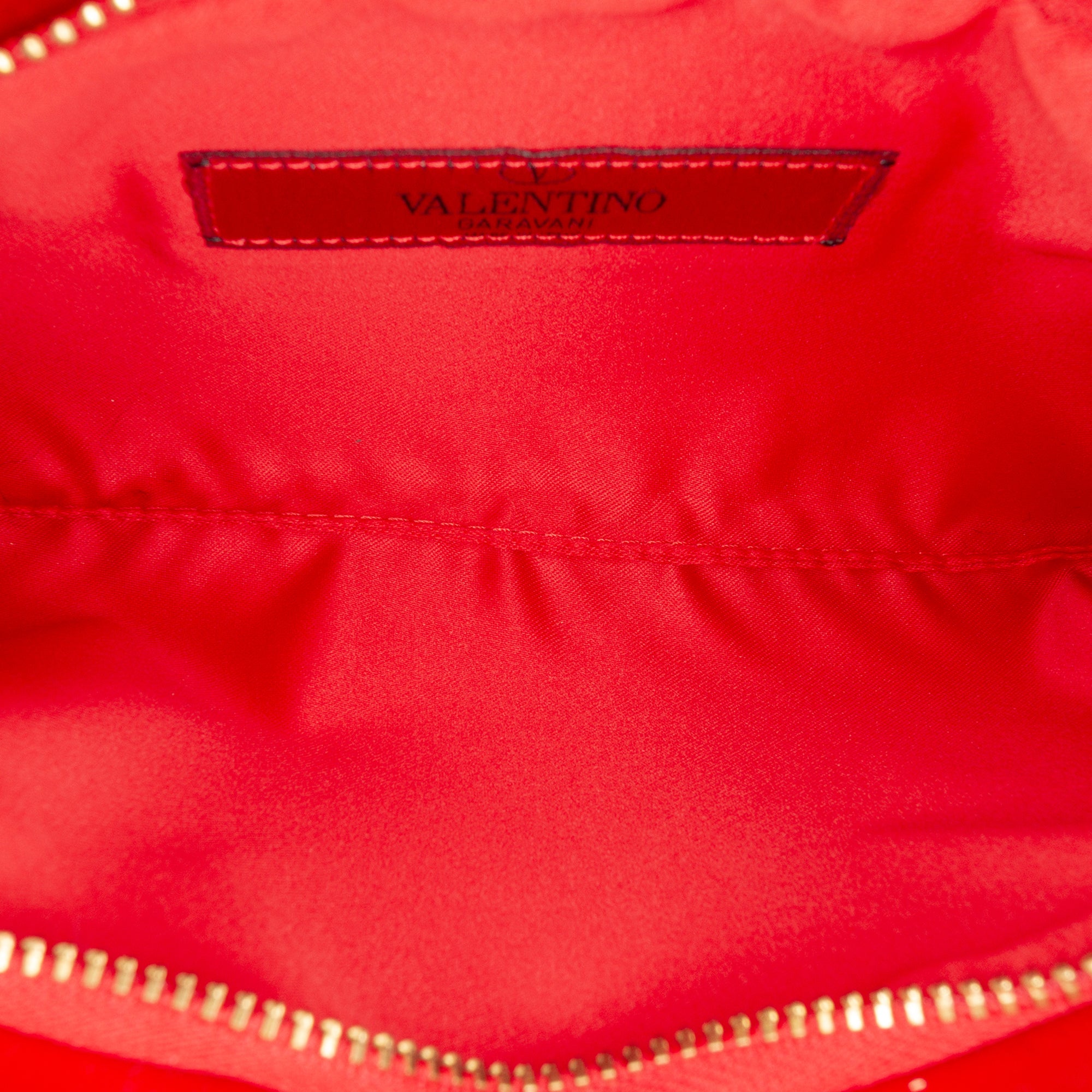 Pleated Satin Bow Clutch - Image 4