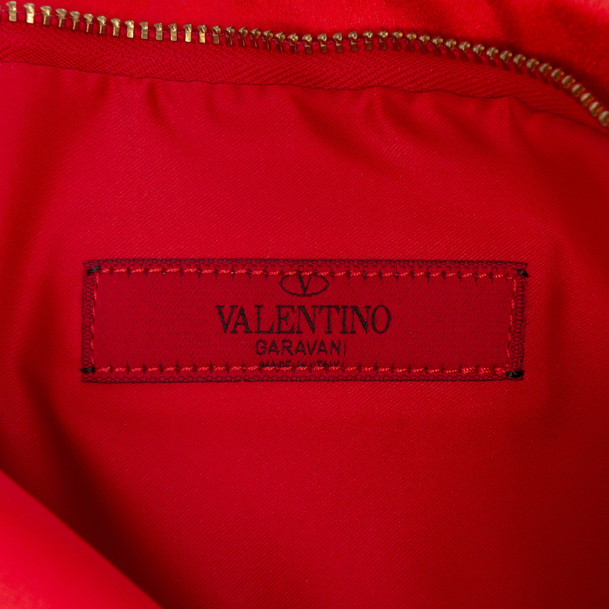Pleated Satin Bow Clutch - Image 5