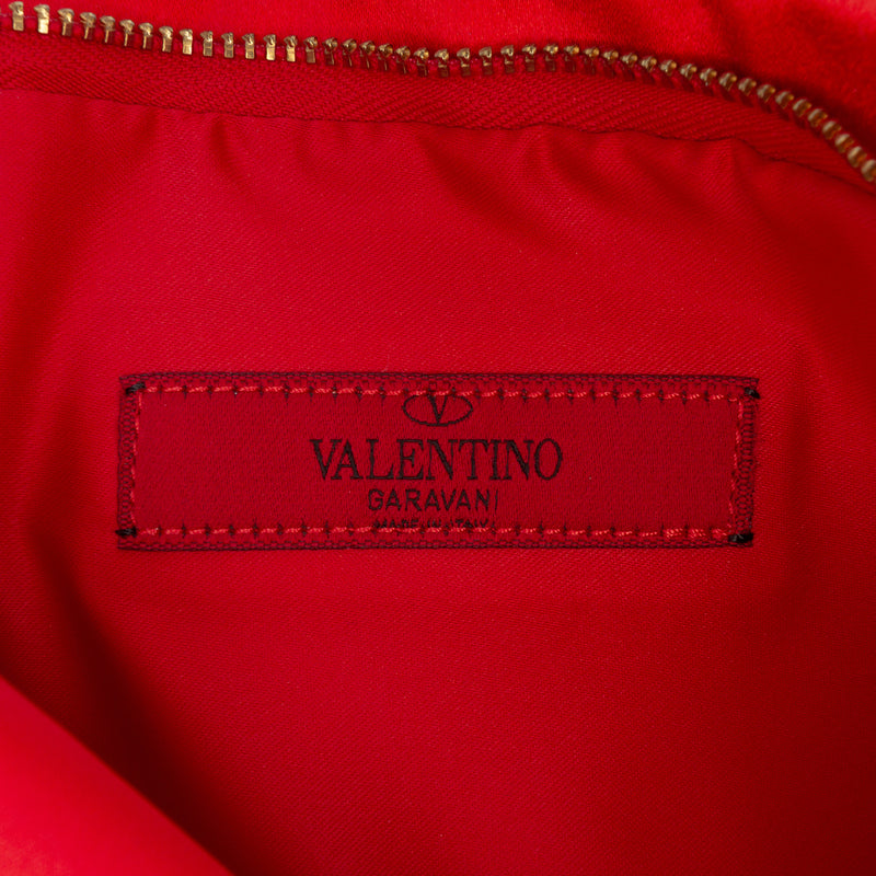 Pleated Satin Bow Clutch - Image 5