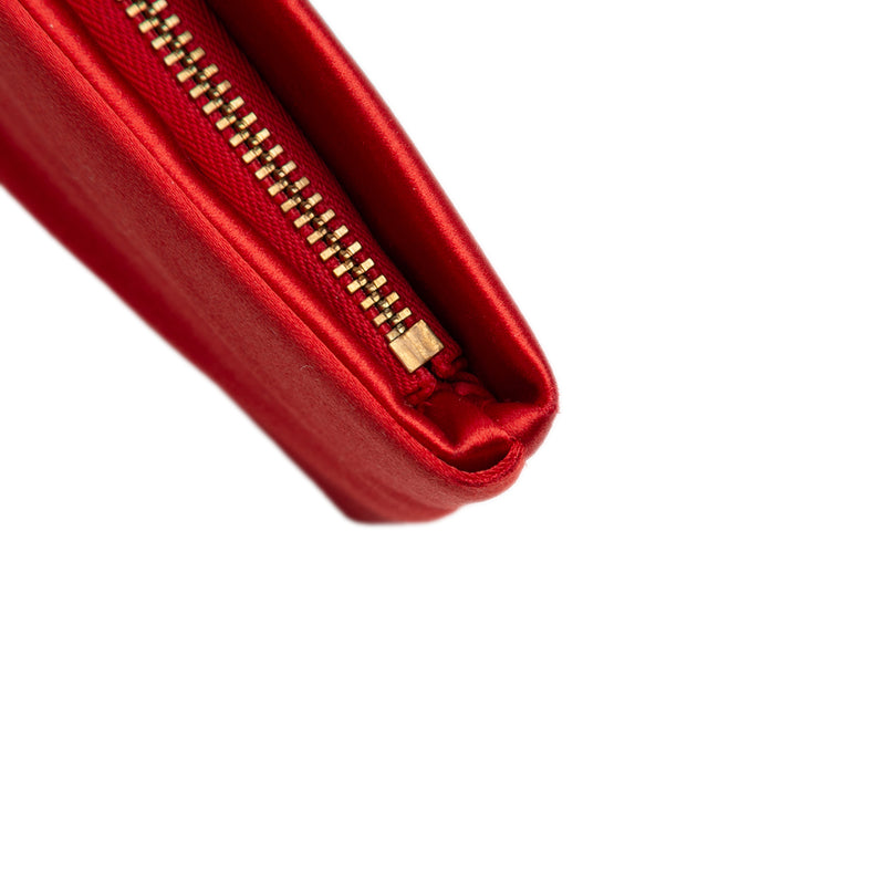 Pleated Satin Bow Clutch - Image 9