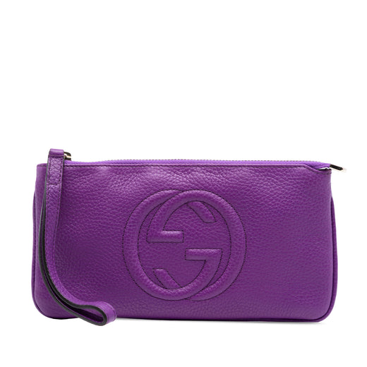 Pebbled Calfskin Soho Pouch - Image 1
