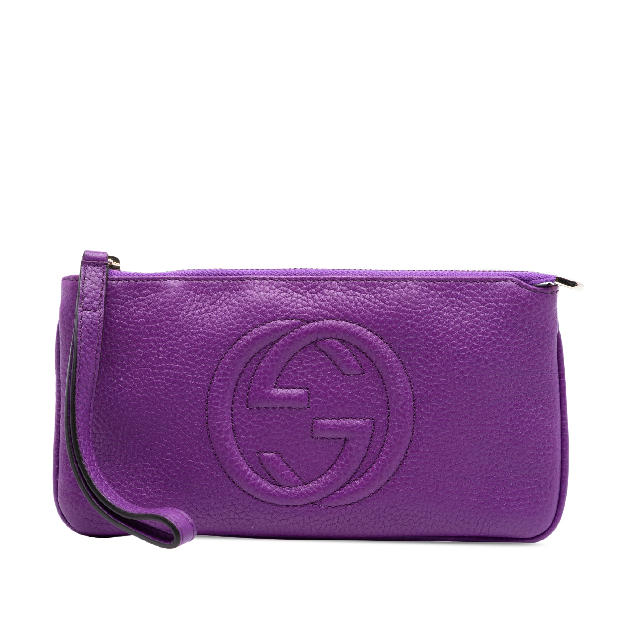 Pebbled Calfskin Soho Pouch - Image 1