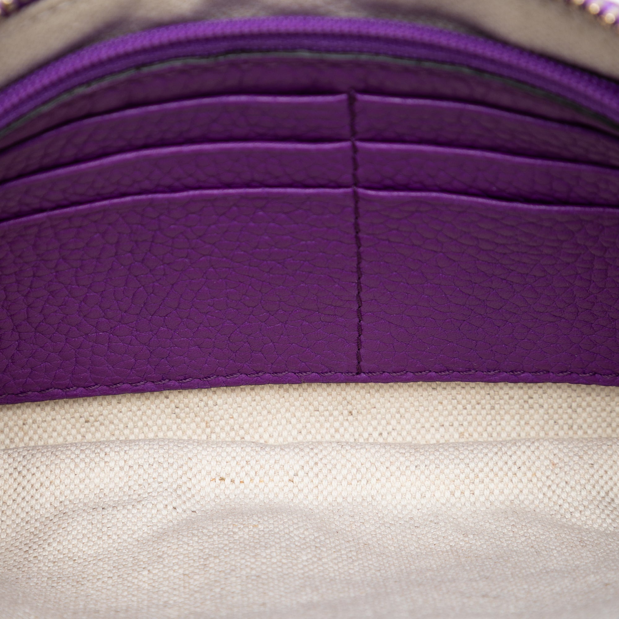 Pebbled Calfskin Soho Pouch - Image 4
