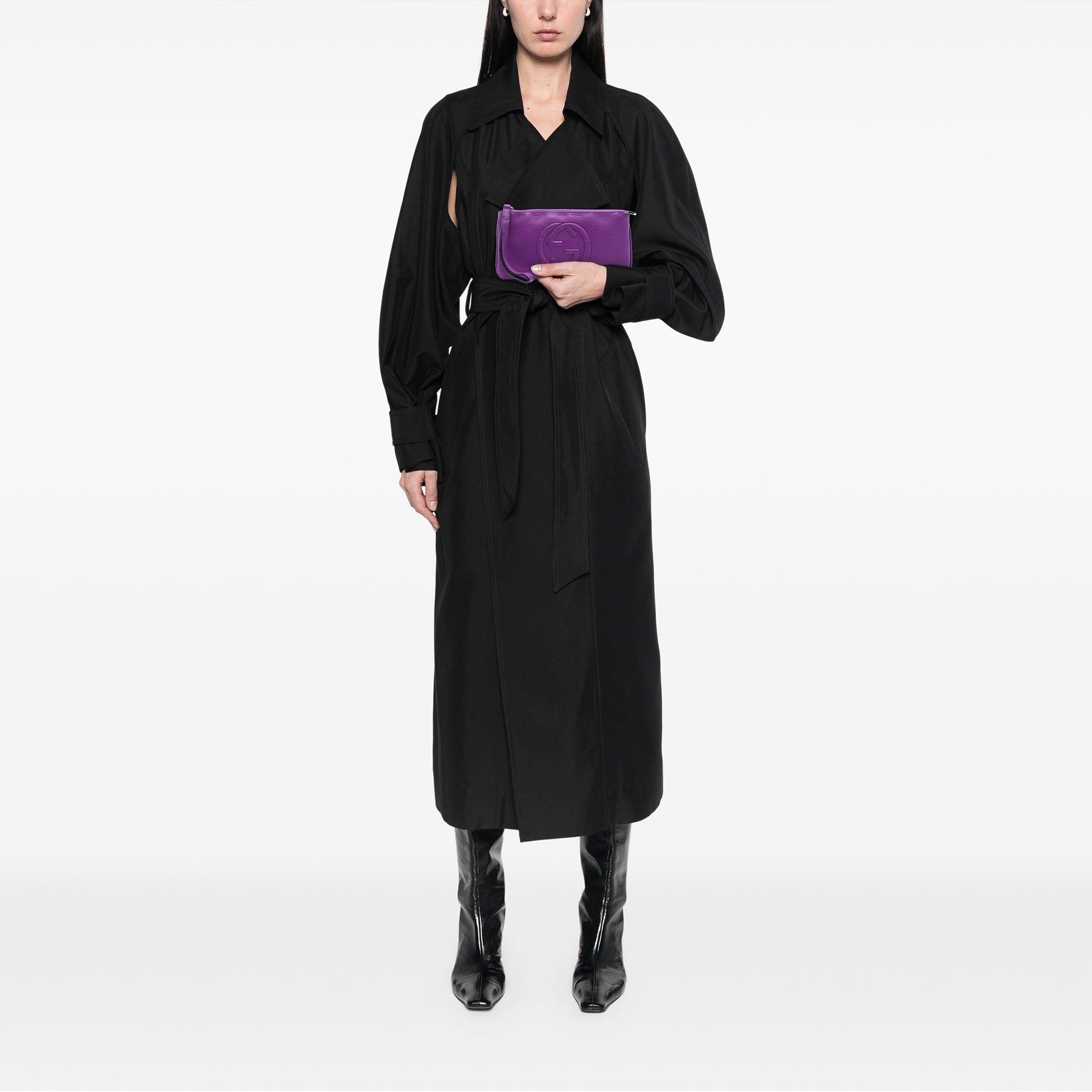 Pebbled Calfskin Soho Pouch - Image 7