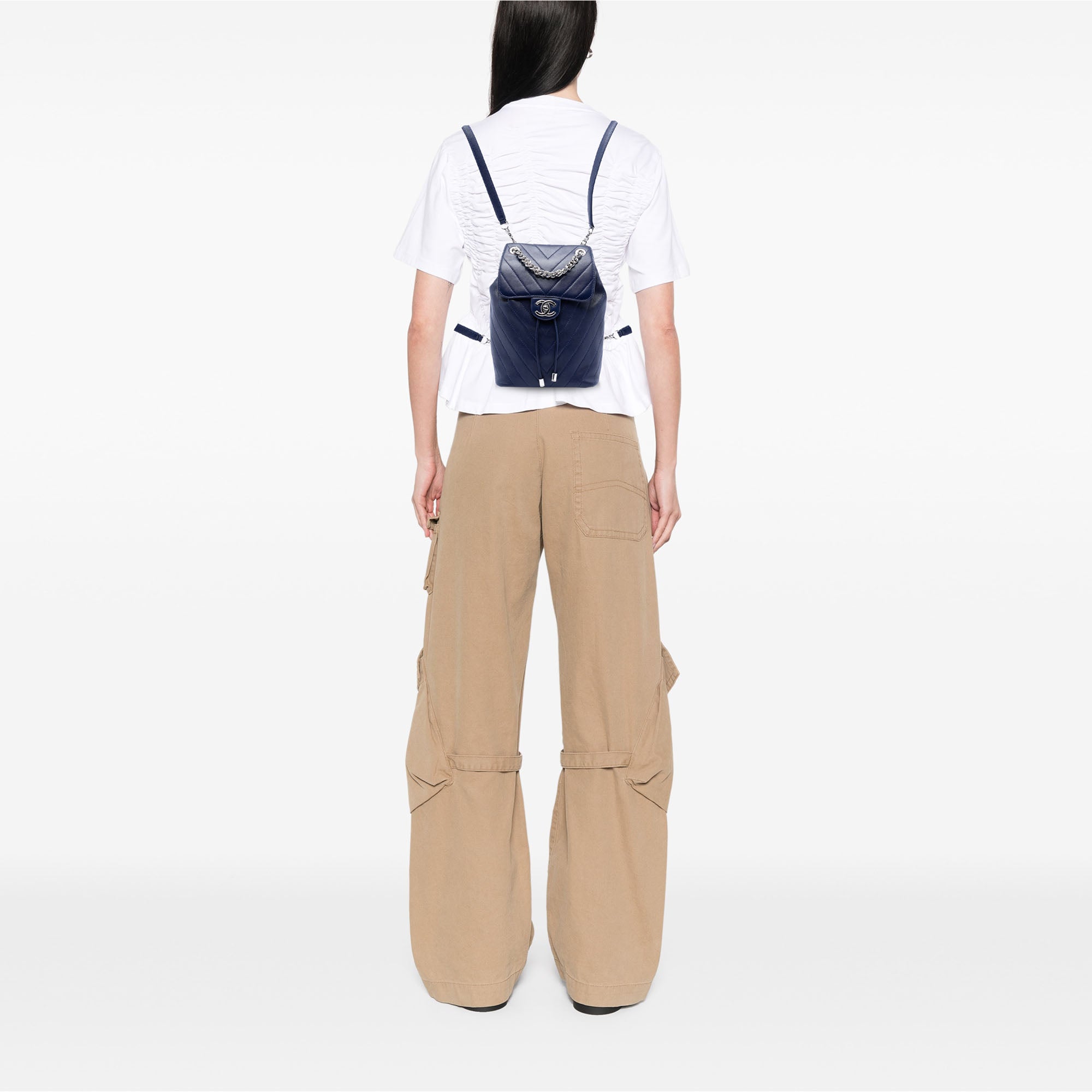 Mini Chevron Lambskin Urban Spirit Backpack - Image 7