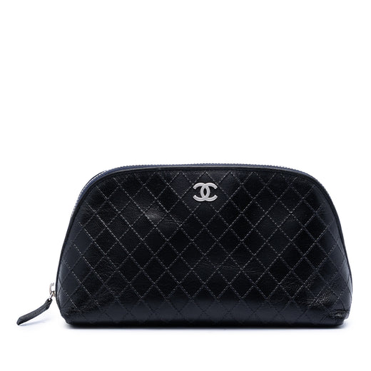 CC Diamond Embossed Calfskin Cosmetic Pouch - Image 1
