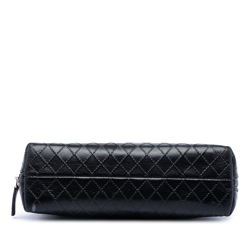 CC Diamond Embossed Calfskin Cosmetic Pouch - Image 3
