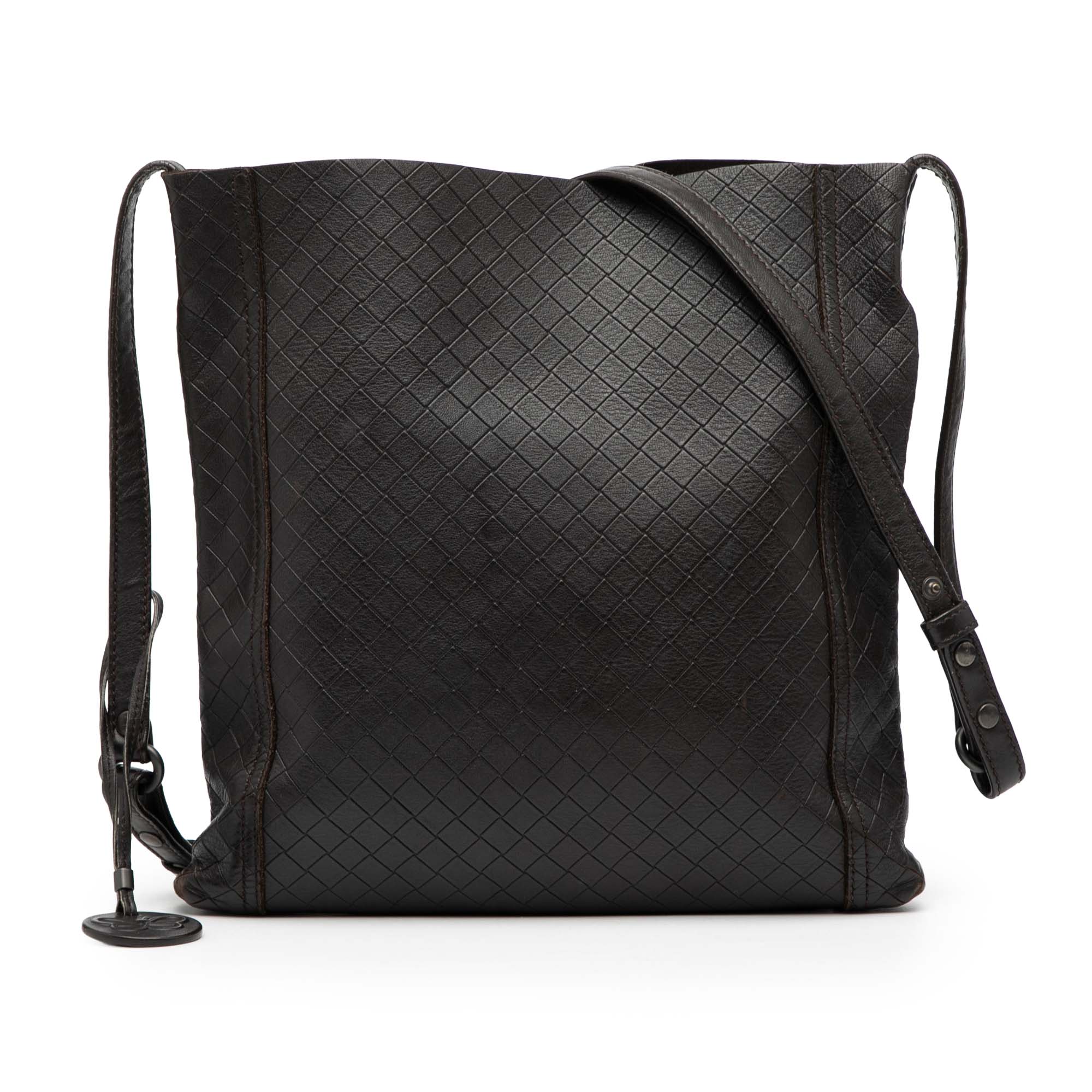 Leather Intrecciomirage Crossbody - Image 1