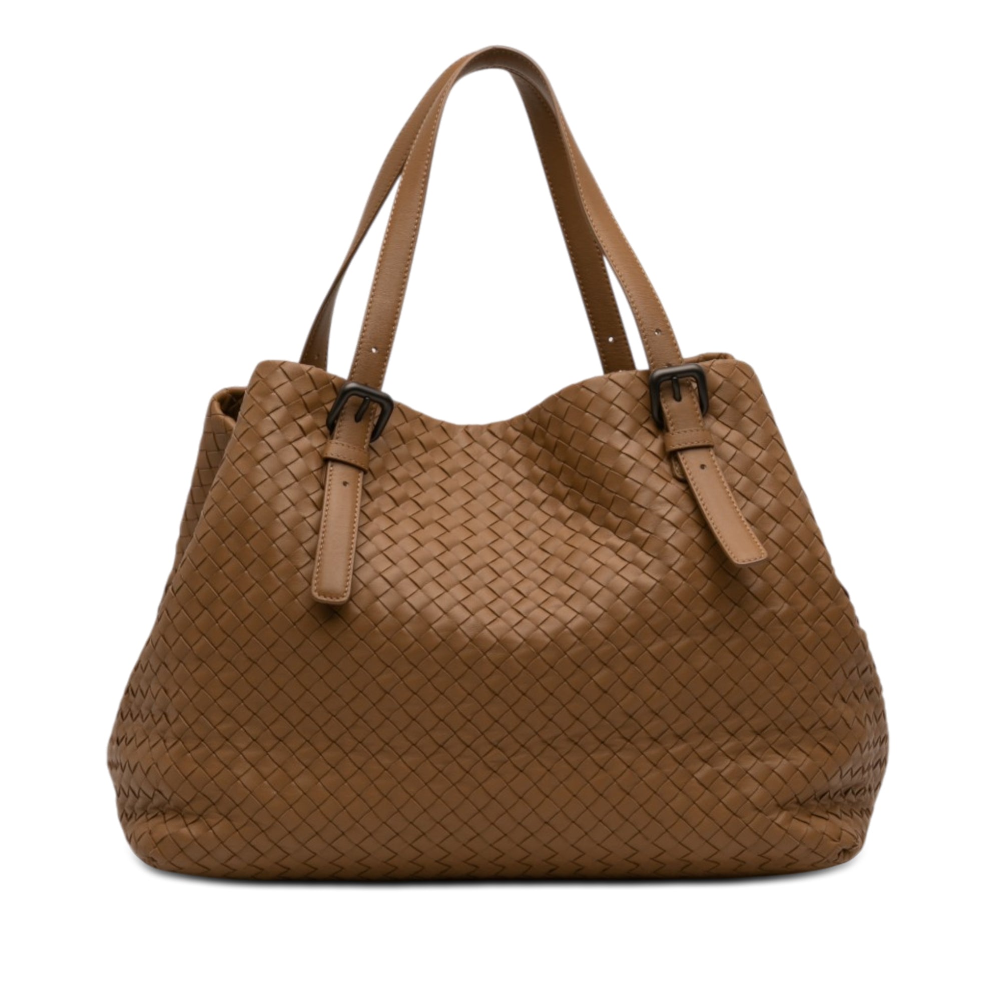 Large Nappa Intrecciato Cesta Tote - Image 1